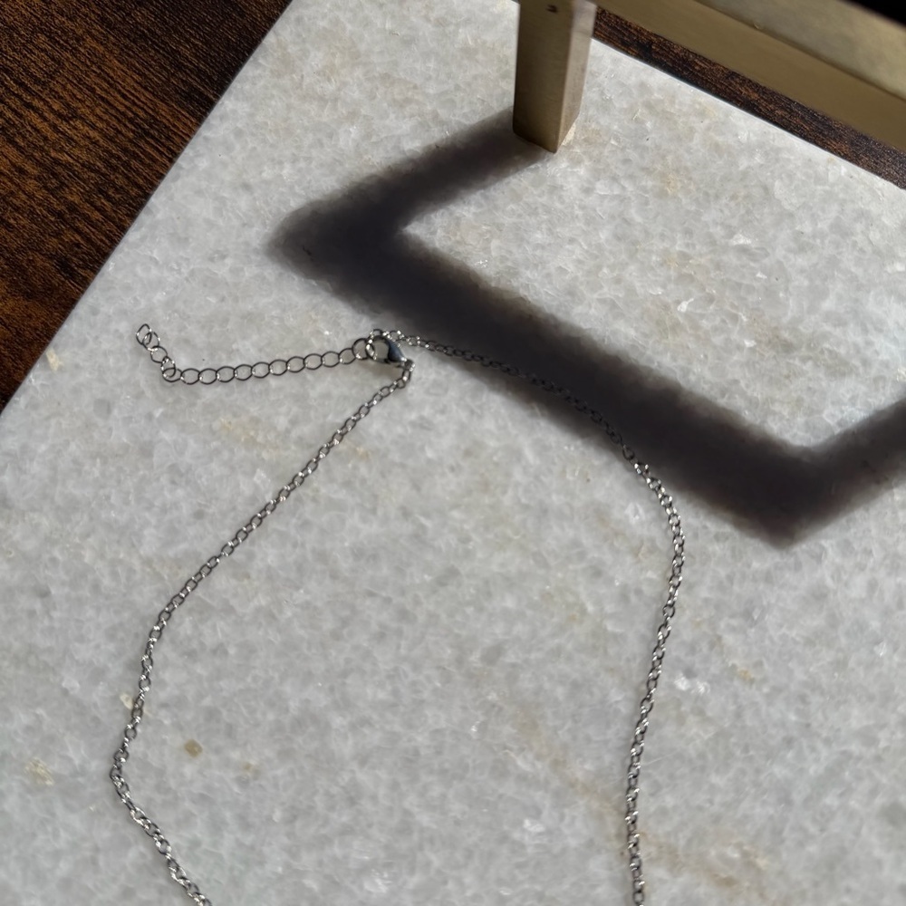 Silver Gemini Zodiac Constellation Necklace - Picture 4 of 4
